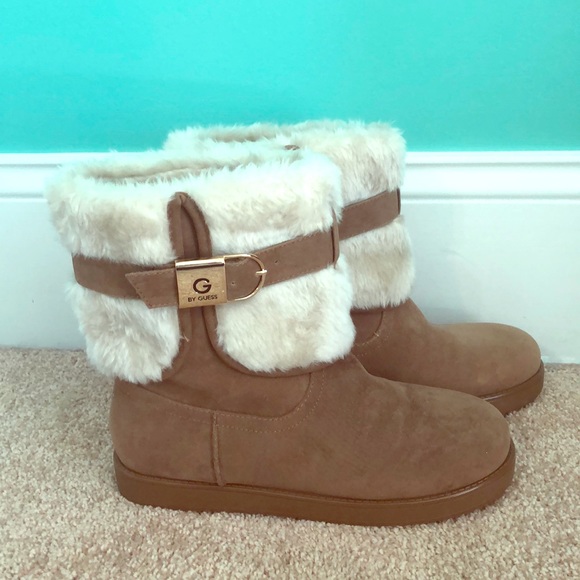 Faux Fur Boots by Guess - Picture 1 of 2